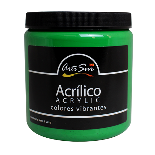 Imagen de ARTI SUR ACRÍLICO VERDE PERMANENTE CLARO -1 Litro