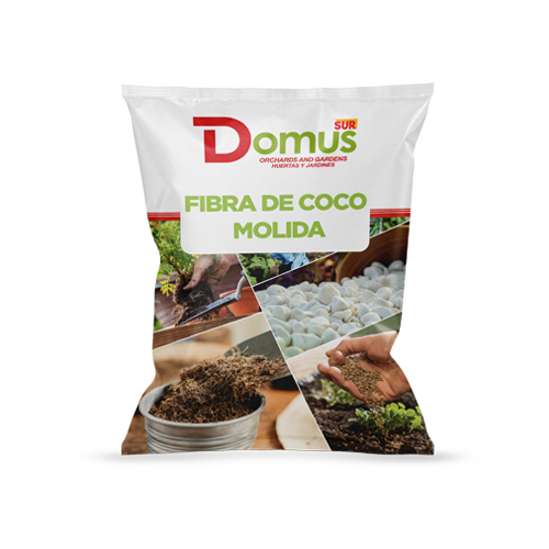 Imagen de DOMUS FIBRA DE COCO MOLIDA - Bolsa plástica de 5 L