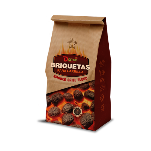Imagen de DOMUS BRIQUETAS SMOKED GRILL BLEND - Bolsa 2 Kilos
