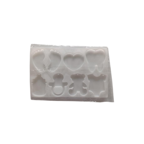 Imagen de MOLDE RESINA LLAVEROS BABY SHOWER - 1 unidad