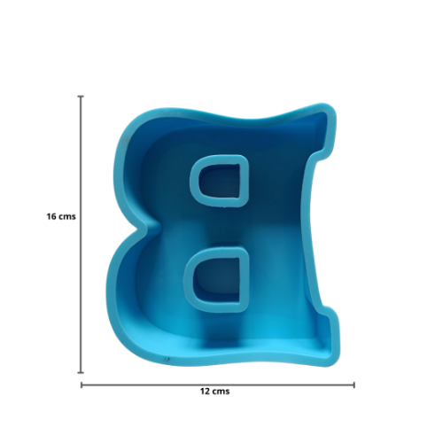 Imagen de MOLDE RESINA LETRA GRANDE B - 1 unidad