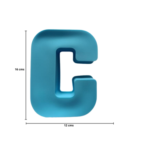 Imagen de MOLDE RESINA LETRA GRANDE C - 1 unidad
