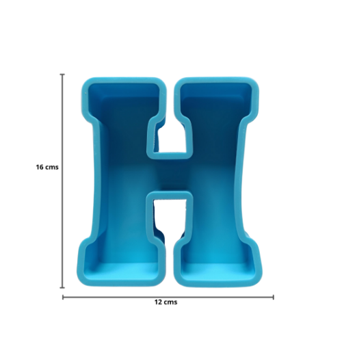 Imagen de MOLDE RESINA LETRA GRANDE H - 1 unidad