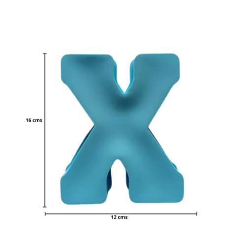 Imagen de MOLDE RESINA LETRA GRANDE X - 1 unidad