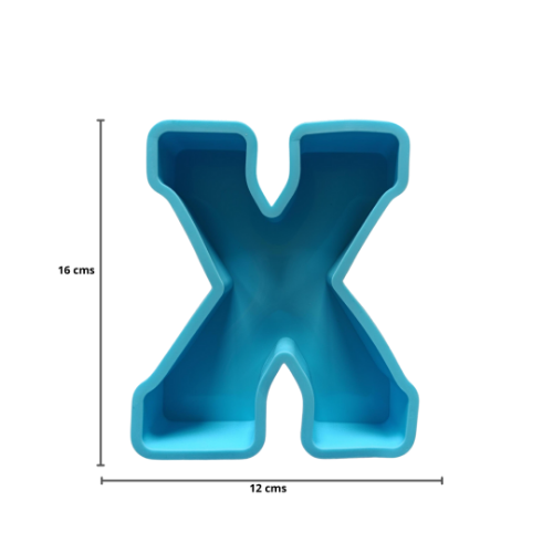 Imagen de MOLDE RESINA LETRA GRANDE X - 1 unidad
