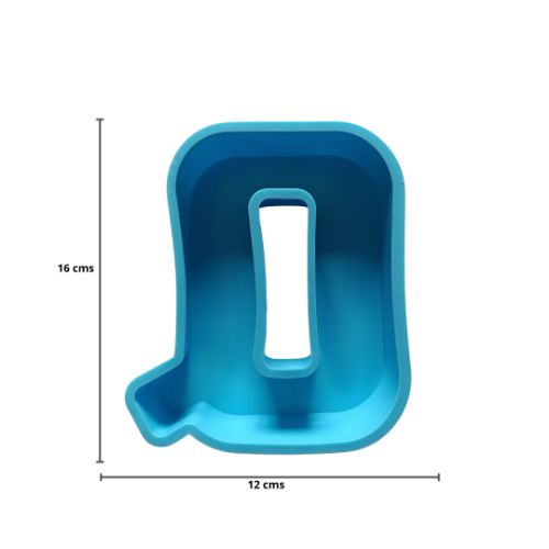 Imagen de MOLDE RESINA LETRA GRANDE Q - 1 unidad