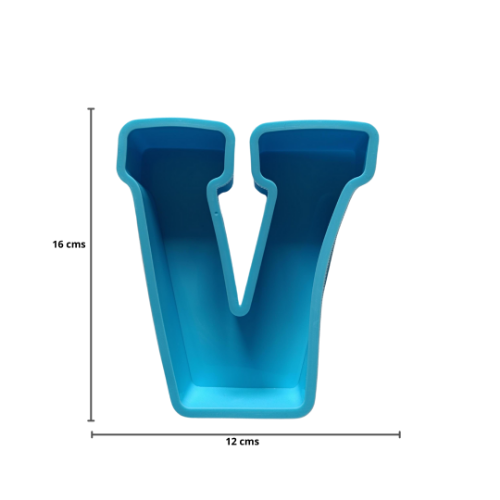 Imagen de MOLDE RESINA LETRA GRANDE V - 1 unidad