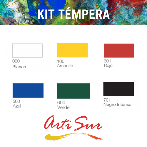 Imagen de KIT TÉMPERA ARTI SUR