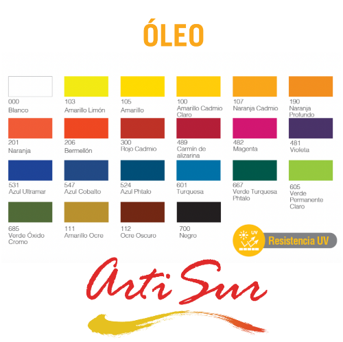 Imagen de  ÓLEO ARTI SUR  AMARILLO OCRE 40 ml