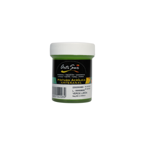 Imagen de PINTURA ARTESANAL VERDE LIMÓN 30ML