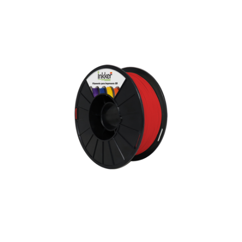 Imagen de FILAMENTO IMPRESIÓN 3D INKKER  ROJO ROLLO DE 1 KG